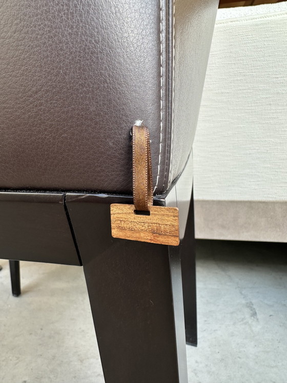 Set di 8 Sedie da pranzo Giorgetti Normal di Massimo Scolari – Leather, Textile (photo 4 of 11)