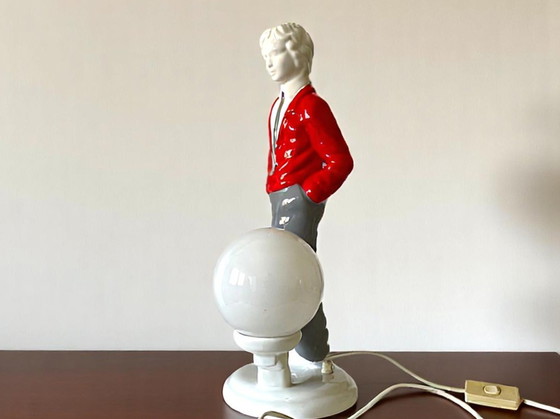 Image 1 of Mid Century Pop Art ceramic statue lamp, 1960s