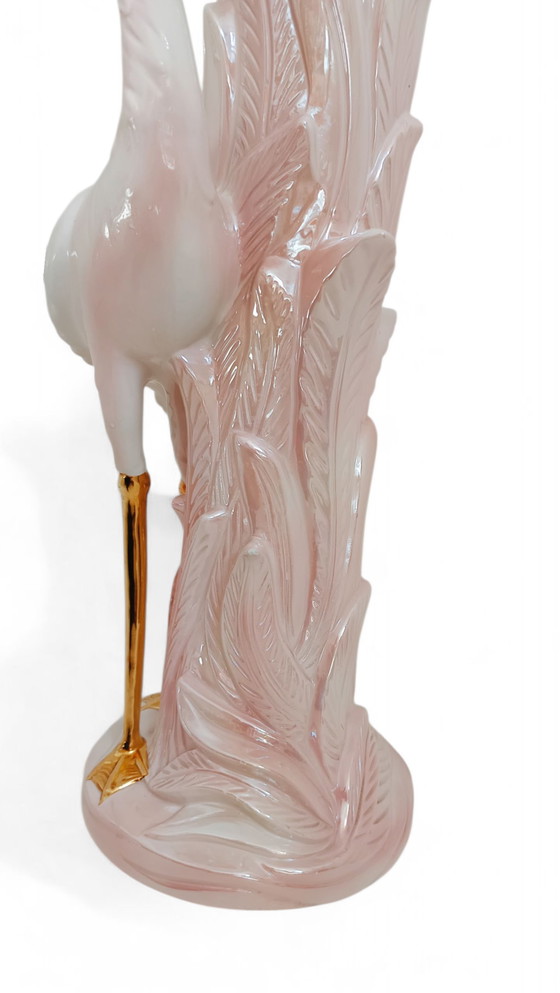 Image 1 of Colonna portavasi italiana con vaso coordinato in rosa madreperla