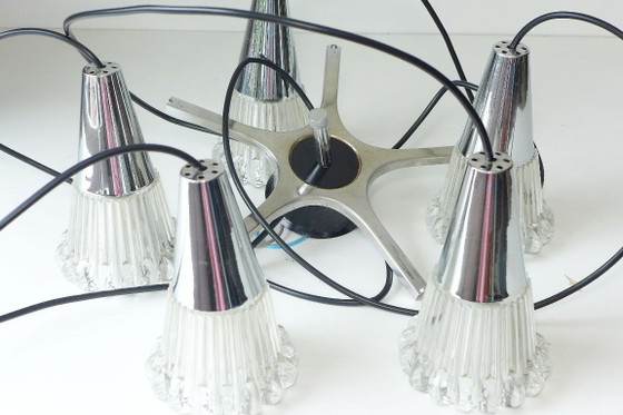 Image 1 of Vintage pendant lamp 60s 70s chandelier Richard Essig Space Age lamp