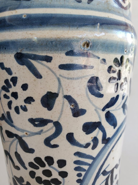 Image 1 of Albarello - Apothekergefäß - Steingut aus dem 17. Jahrhundert (Ref. 3793)