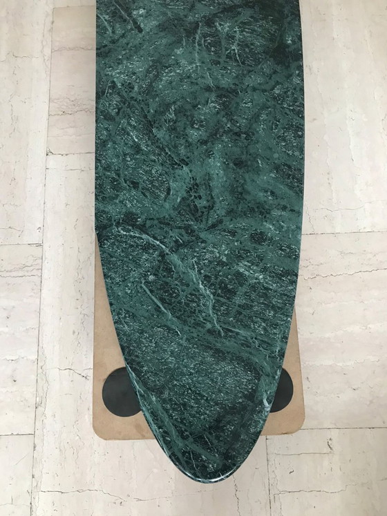 Guatemala Green Marble Console, 1960s – Brass (photo 5 of 12)