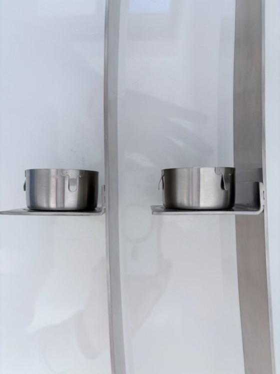 Set de 2 apliques de pared Blomus de acero inoxidable 60 cm – Decoración de pared, rvs (photo 17 of 21)