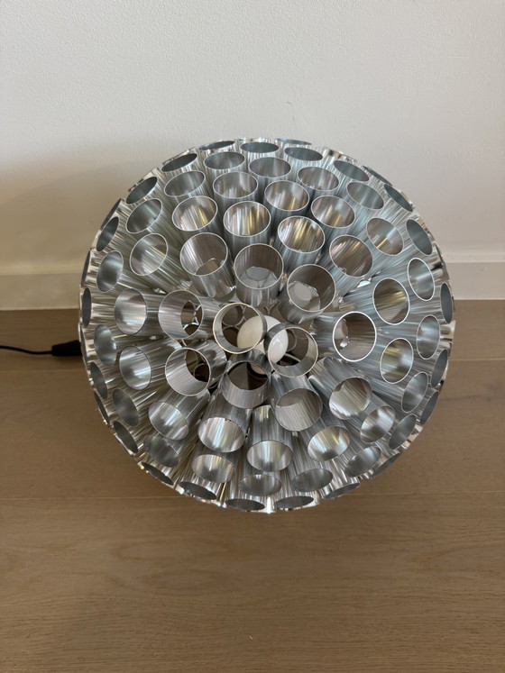 Vintage Space Age Aluminium Table Lamp or Pendant Light (photo 6 of 7)