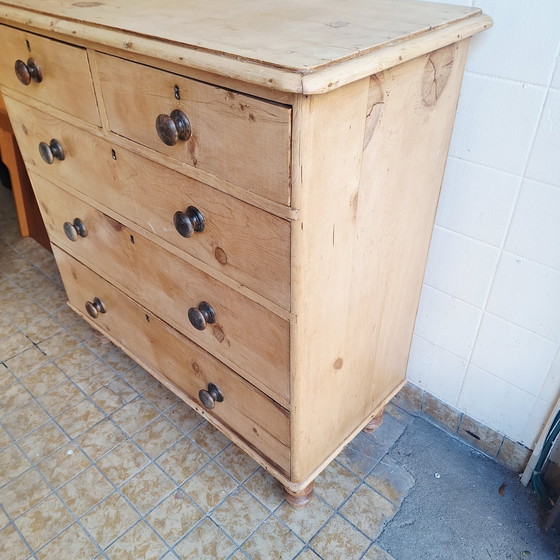 Image 1 of Cassettiera antica in legno / Credenza / Cassettiera / Cassettiera