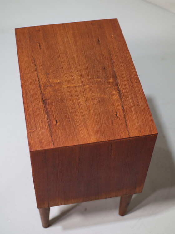 Image 1 of Nightstand Drawer Cabinet Vintage Teak Danish