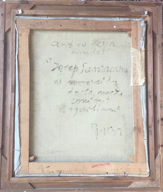 Image 1 of Dipinto originale del pittore Pedro Pruna O'Cerans (1904-1977) "Lamento per Cristo morto"