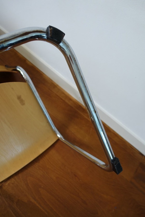 Thonet Mart Stam S 43 (5 x) – Eetkamerstoelen, Leather, Wood (photo 12 of 26)