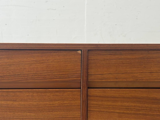Image 1 of Mid-century lowboard with walnut drawer fronts, 1960s