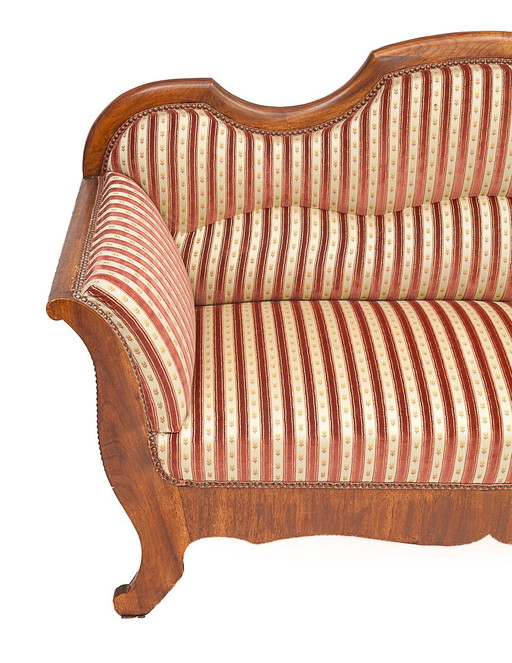 Récamier silk velvet loveseat, 1930