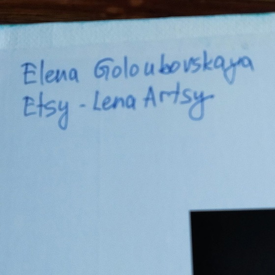 Image 1 of Dipinto di gatto sdraiato