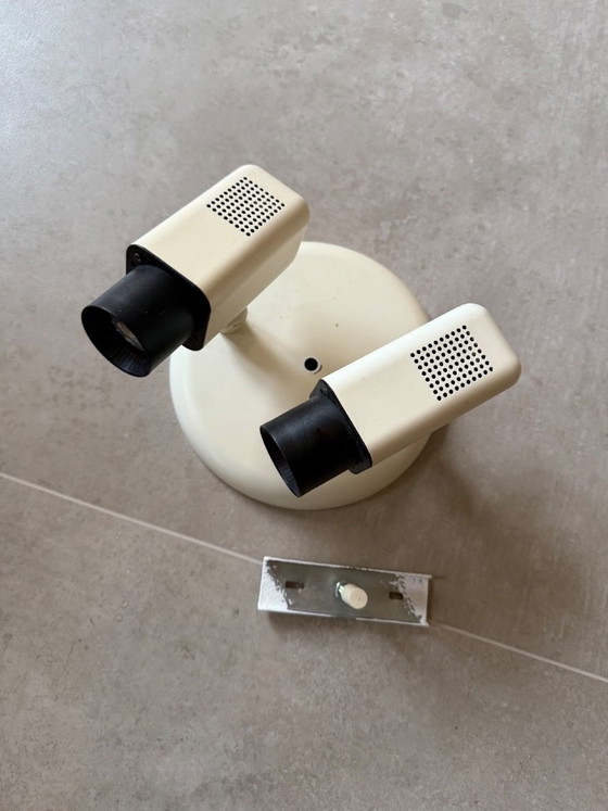 Herda Lamp - Set van 2 Vintage Plafondspots - Spae Age Vintage Jaren 70 80 – Plafondlampen, Metal (photo 2 of 12)