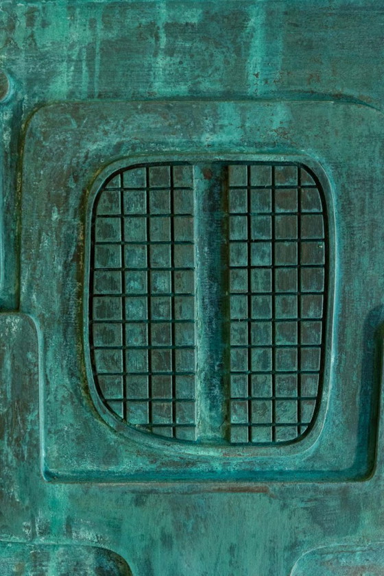 Image 1 of Victory of Segonzac. Carved and coppered triptych panel. Contemporary