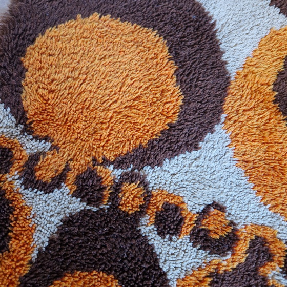 Image 1 of 70s vintage space age wool rug