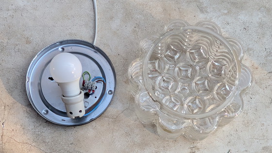 Image 1 of Plafón cilíndrico de vidrio