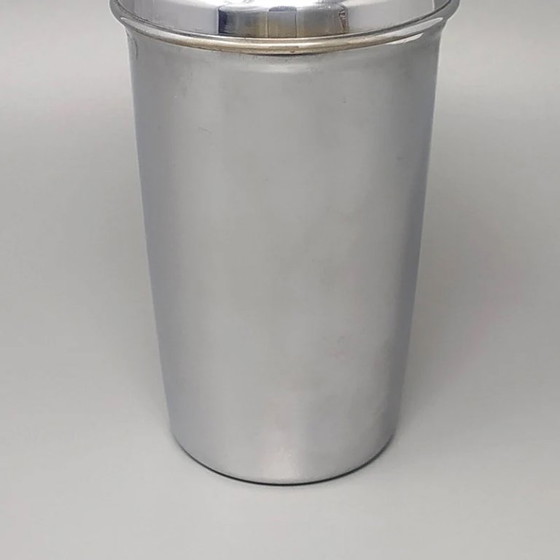 Cocktail shaker, silver metal, Alfra, Kitchen accessories, Brass, Vintage (photo 5 of 7)