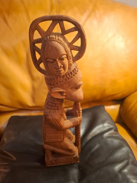Image 1 of Vintage 1987 signed A.A. FAKEYE statue 
