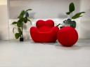 Poltrona di design B&B Italia La Mamma Up in tessuto rosso