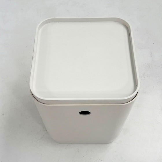 Image 1 of White Laundry Bin by Anna Castelli for Kartell, 1970s