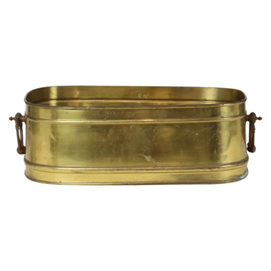 Grande fioriera ovale in ottone, vintage, XL, vaso portaoggetti 41 cm – Vasi per piante, Brass (photo 2 of 15)