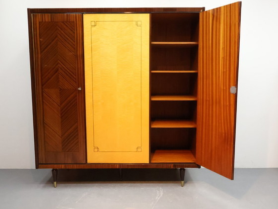 Image 1 of Vintage Wardrobe | 1960s | Duotone Wood Veneer