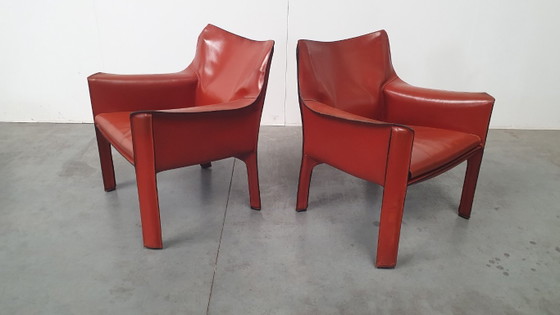Mario Bellini Cassina CAB Lounge Chaises Design Vintage – Fauteuils, Leather (photo 3 of 21)