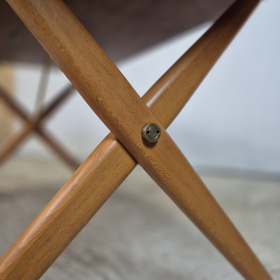 Image 1 of Hans Wegner, AT-303 Sawbuck Vintage Jaren 50 Deense Eettafel