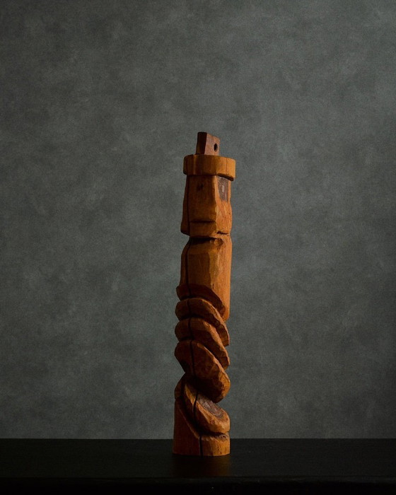 Image 1 of 3 Wooden, Handcarved Sculptures