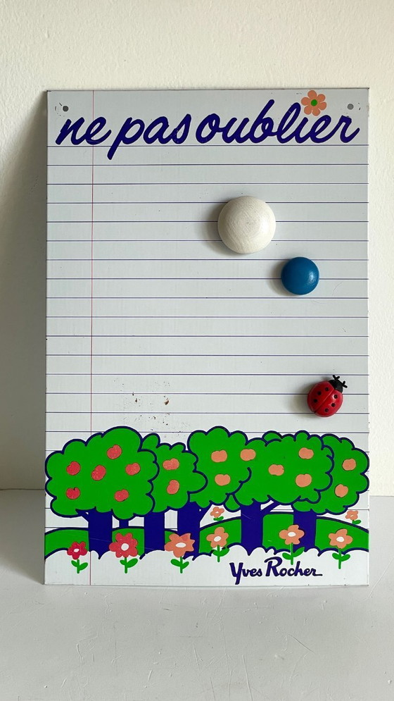 Image 1 of Yves Rocher Vintage Metalen Herinneringsblok