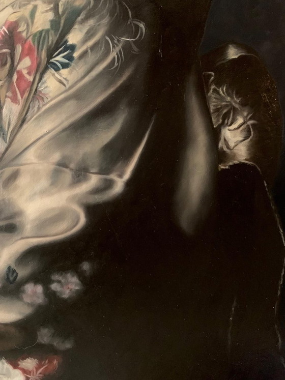 Image 1 of J. Hanter - Vigilia de seda y margaritas