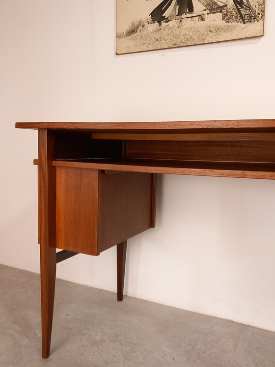 Image 1 of Danish teak desk | Vintage 1960s restored