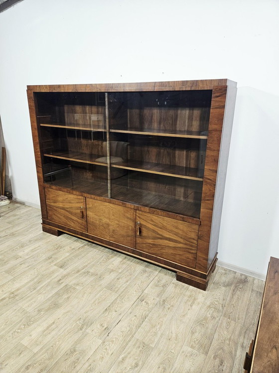 Set da Ufficio Direzionale Art Déco in Noce, anni '30, Set di 2 – Scrivanie, Wood, Art Deco (photo 11 of 33)