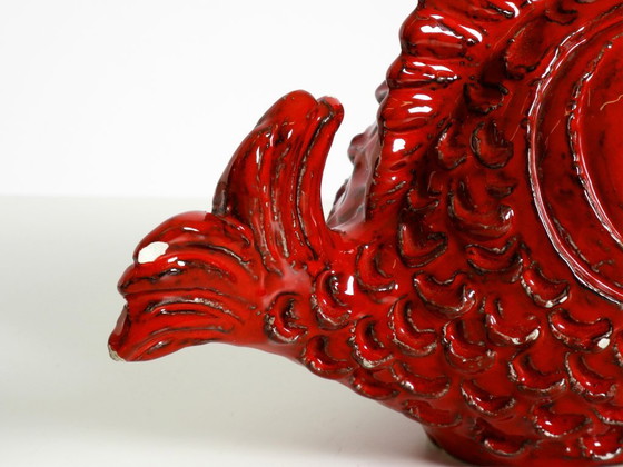 Image 1 of Beautiful 1960s ceramic fish money box by Aldo Londi for Bitossi Italy