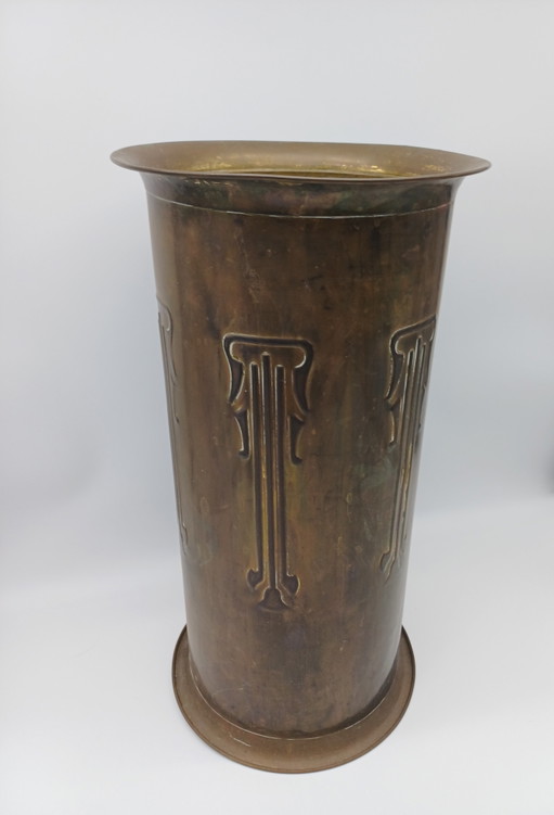 Art Nouveau, Jugendstil Paraplubak – Brass (photo 2 of 10)