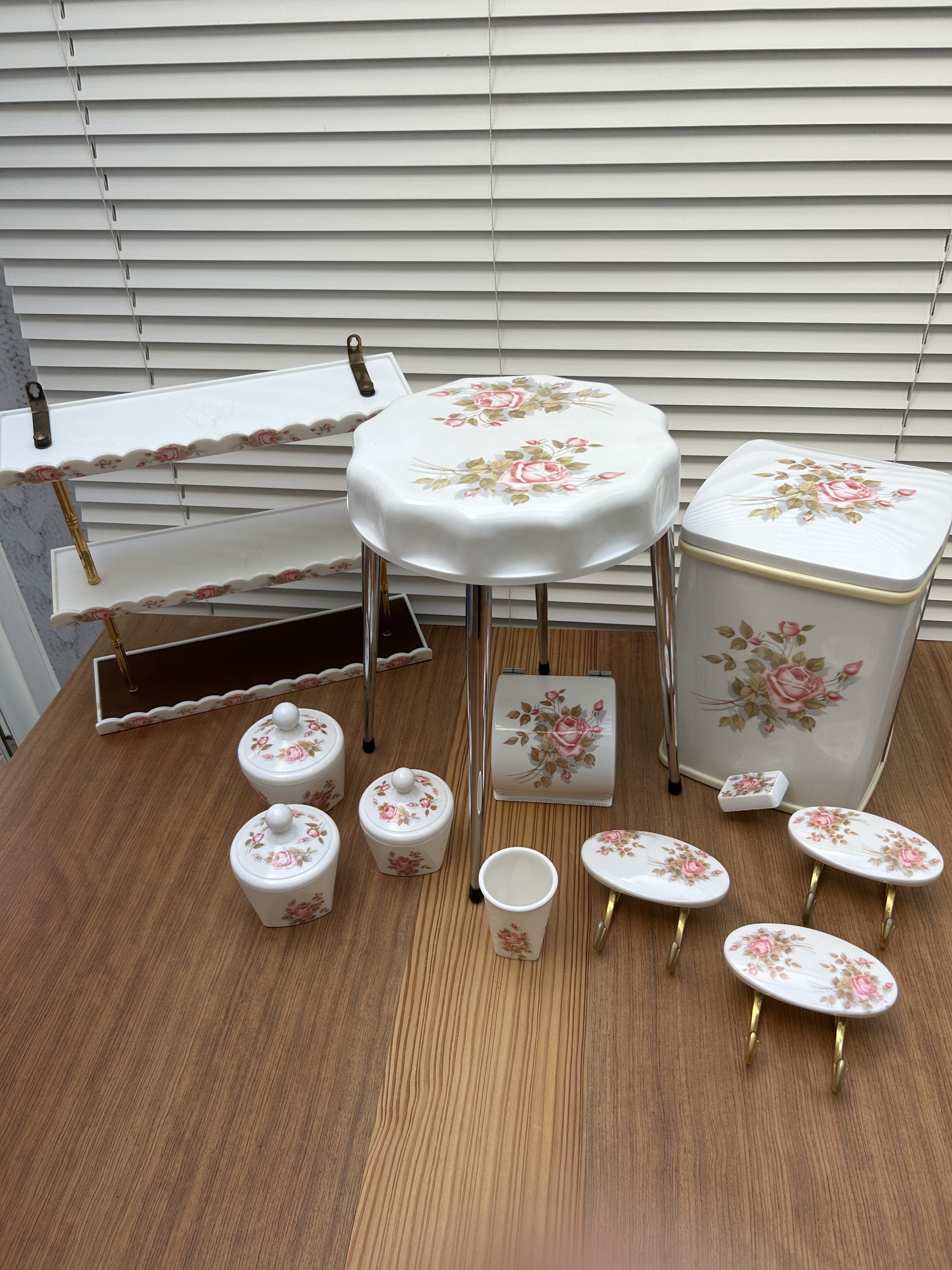 Porte-savon Vintage GILAC – Tulipe Rose Et Violet – Salle De Bain Déco – NEUF NOS