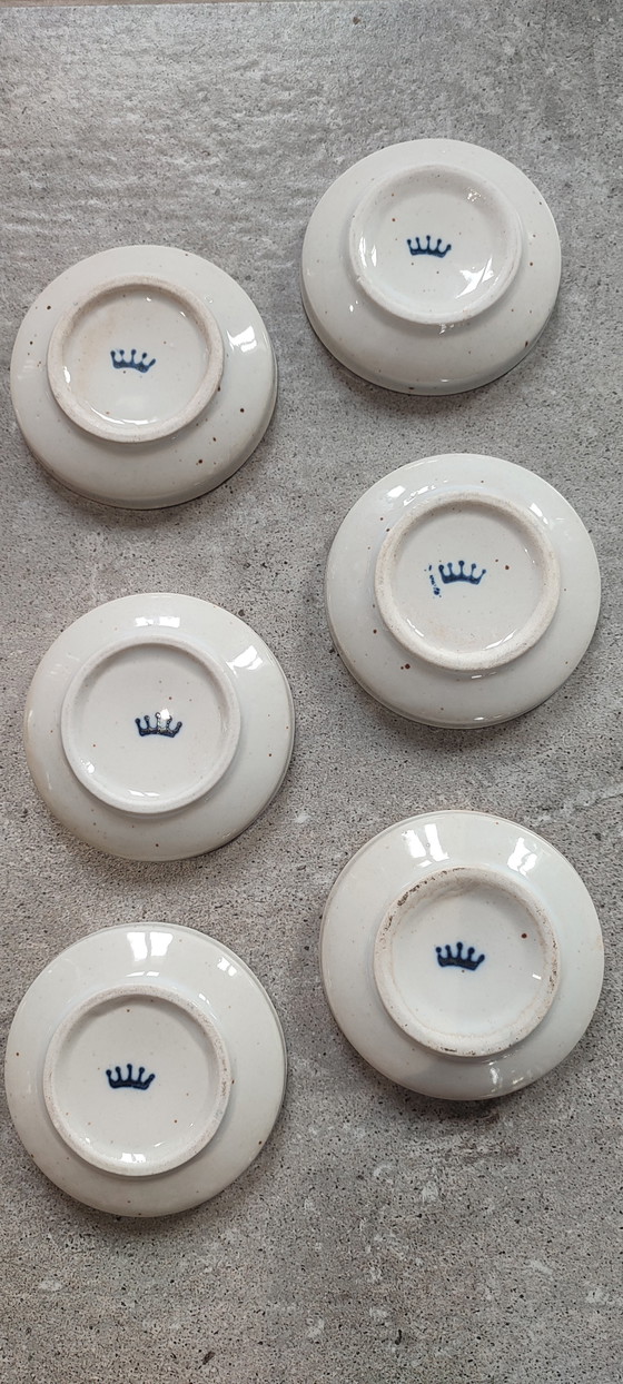 Image 1 of Ciotole giapponesi d'epoca "Mamezara", firma Crown