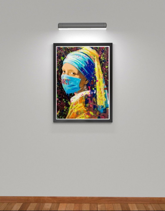 Image 1 of Alberto RICARDO - Il giovane della perla - Tela d'artista