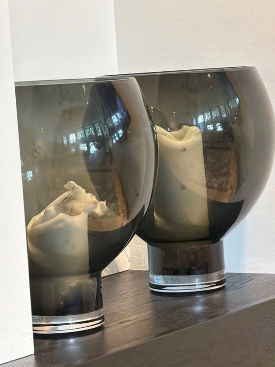 2x Pols Potten Coupeball Vase – Glass (photo 5 of 5)
