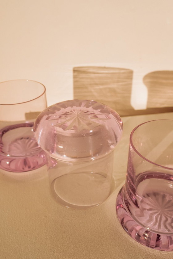 Image 1 of Vintage Italian lilac glasses, set of 4