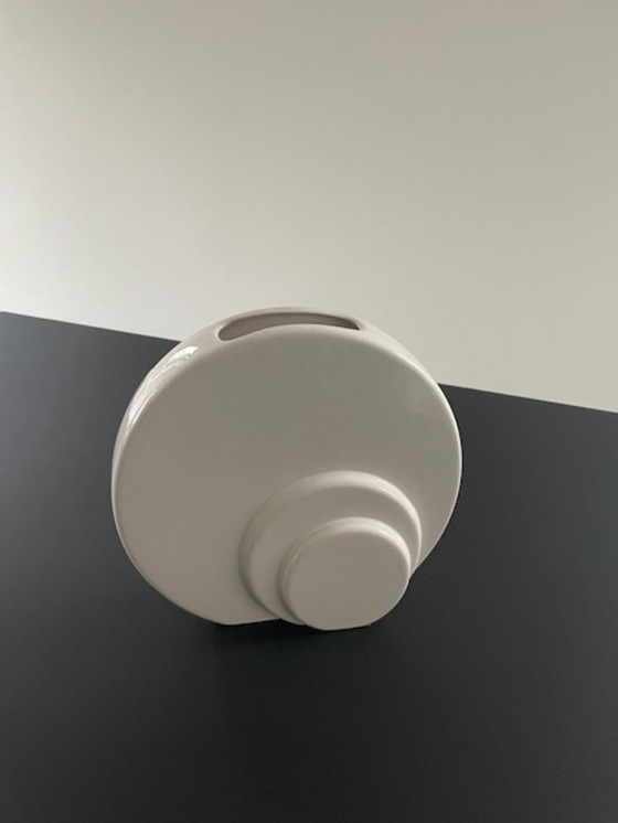Image 1 of Vintage disc vase in postmodern design
