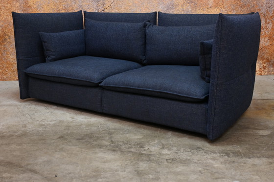 Image 1 of Divano di design in tessuto blu Vitra Mariposa (regolabile)