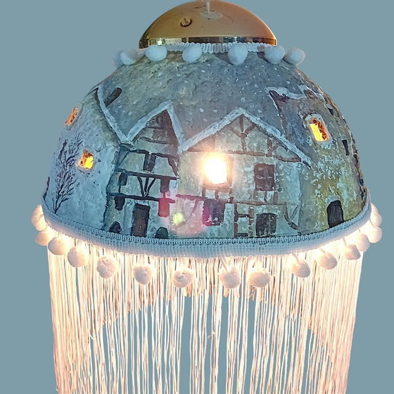 Image 1 of The "WINTER",lamp is  handmade