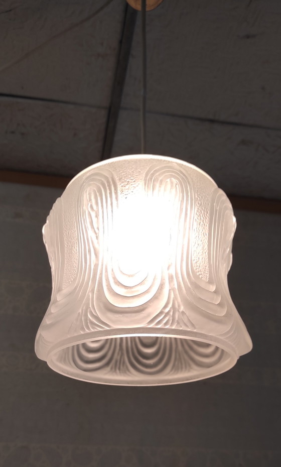 Image 1 of Art Deco portable lamp in pâte de verre - mid-20th century