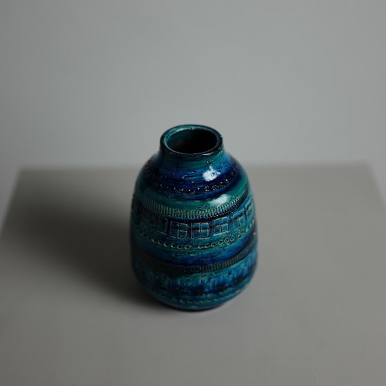 Aldo Londi “Rimini Blu” Ceramic Vase for Bitossi, Italy, 1960s – Bitossi Ceramiche (photo 3 of 7)