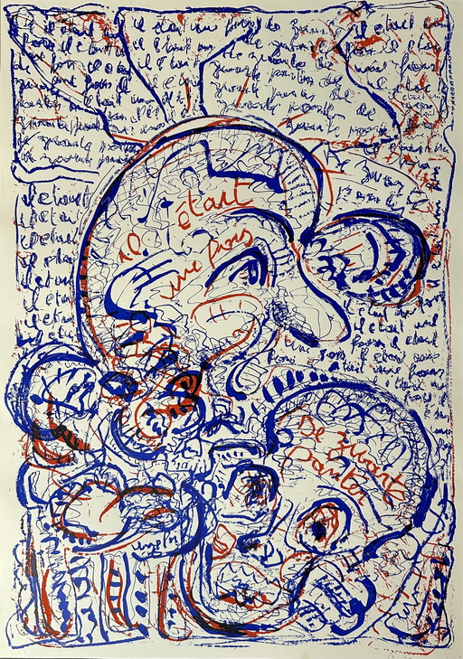 Genummerde zeefdruk - Jean Broisson - Gesigneerd