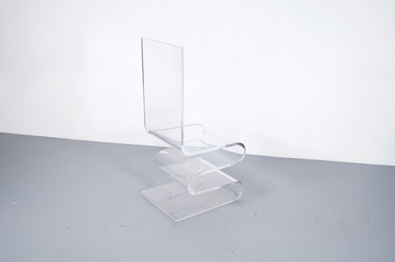 Image 1 of Imposanter Plexiglas-Stuhl 70er Jahre