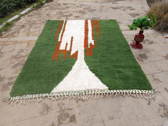Image 1 of Custom Green Moroccan Carpet 200cmx300cm 