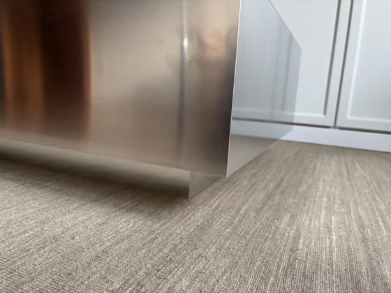 Image 1 of Silver Minimalist designer coffee table