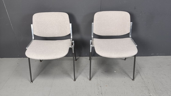 Image 1 of Vintage Dsc 106 Side Chairs By Giancarlo Piretti For Castelli, Set Of 6
