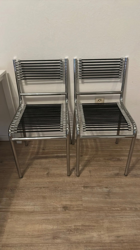 Image 1 of 2 sedie da pranzo 'Sandows', René Herbst '70